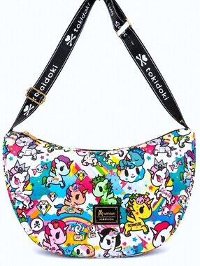 TOKIDOKI UNICORNO Cresent Hobo Harajuku Streetwear Multi Colored Shoulder BAG
